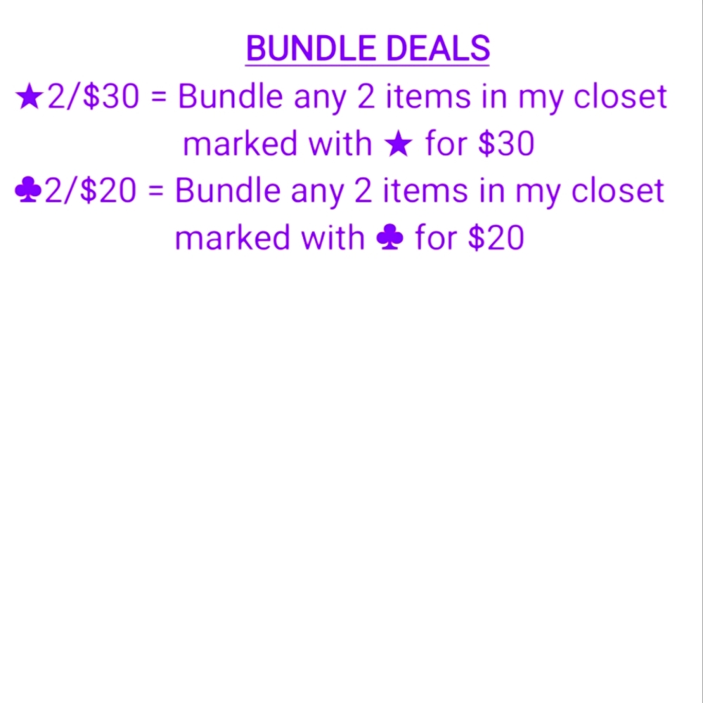 BUNDLE DEALS